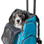 Touchdog ® 'Wuffle Duffle' 2-in-1 Wheeled Backpack Sporty Pet Carrier