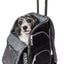 Touchdog ® 'Wuffle Duffle' 2-in-1 Wheeled Backpack Sporty Pet Carrier
