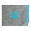 Country Living Large Gray Microfiber Dog Bath Towel, 48 × 22 in