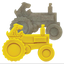 Tractor Nylon Dog Toy for Aggressive Chewers | USA Made | SodaPup