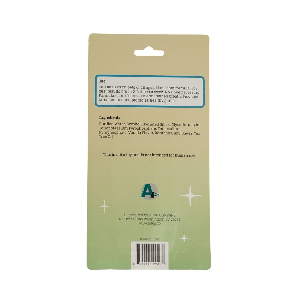 Triple-Headed Dog Toothbrush & All-Natural Toothpaste Kit
