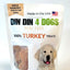 100% Turkey Dog Treats, 5 Ounce Bag, Single Ingredient, High Protein