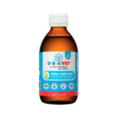 UBAVET Omega-3 Liquid for Dogs & Cats, 8 fl oz