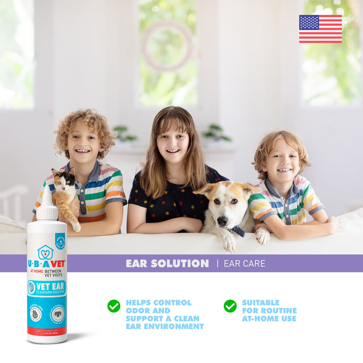 UBAVET Probiotics Gut & Immune Support Powder for Dogs & Cats, 5.3 oz