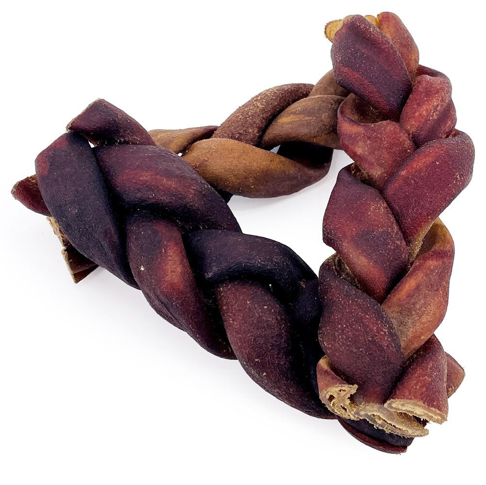 ValueBull USA Collagen Braid Beef Large Dog Chews, Jumbo 6 Inch 10 Count