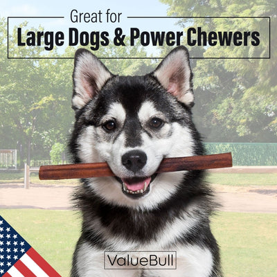 ValueBull USA Collagen Sticks for Dogs, 12 Inch Jumbo Chews, Natural Long-Lasting Dog Treats, 10 Count