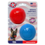 Glitter Ball 2-Pack Dog Toy | Soft Rubber Floating Fetch Ball with Treat Dispenser | USA Made