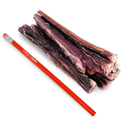 ValueBull Beef Jerky Gullet Sticks, Premium Dog Chews, 6 Inch, 25 Count