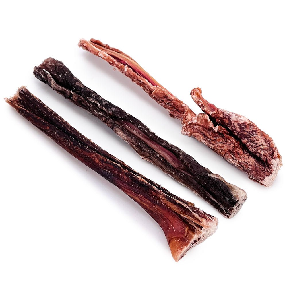 ValueBull Beef Jerky Gullet Sticks, Premium Dog Chews, 6 Inch, 25 Count