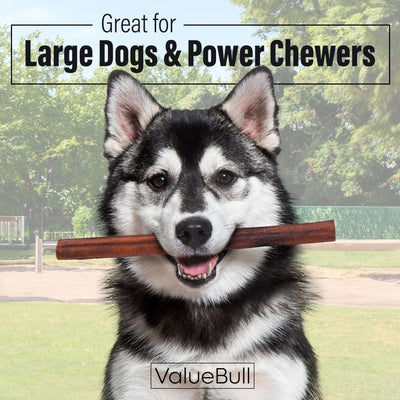 ValueBull Collagen Sticks for Dogs, 12 Inch Jumbo Chews, Natural Long-Lasting Dog Treats, 10 Count