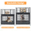 42" Stackable Dog Crate 43T+WHLP02
