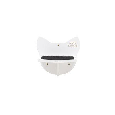 Wooden Cat Step - White