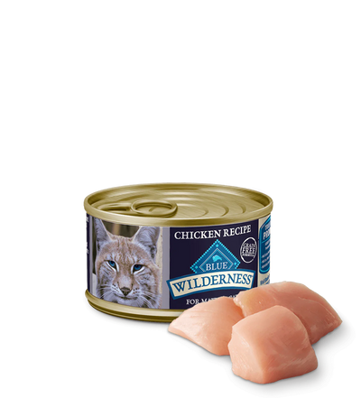 Blue Buffalo Wilderness Mature Chicken Entree Wet Cat Can (3oz)