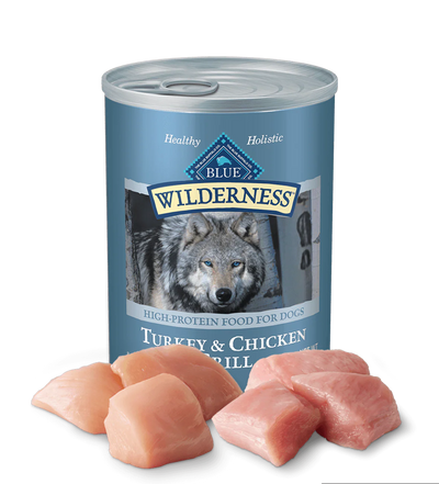 Blue Buffalo Wilderness Turkey & Chicken Grill Wet Dog Cans (12.5oz)