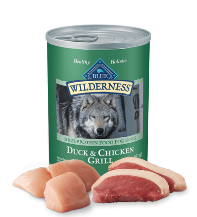 Blue Buffalo Wilderness Duck & Chicken Grill Wet Dog Can (12.5oz)