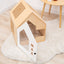 Booth-Style Wooden Dog House - White