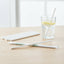 Wrapped 7.75'' x 0.24'' Compostable White Jumbo Drinking Straws - 2,500 Count