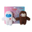 Yettie Snowman Plush Dog Toy Set with Crinkle & Squeakers, 2-Pack